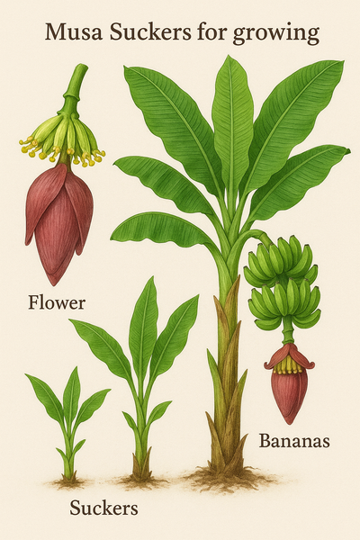 Musa Suckers & Musa Seeds List